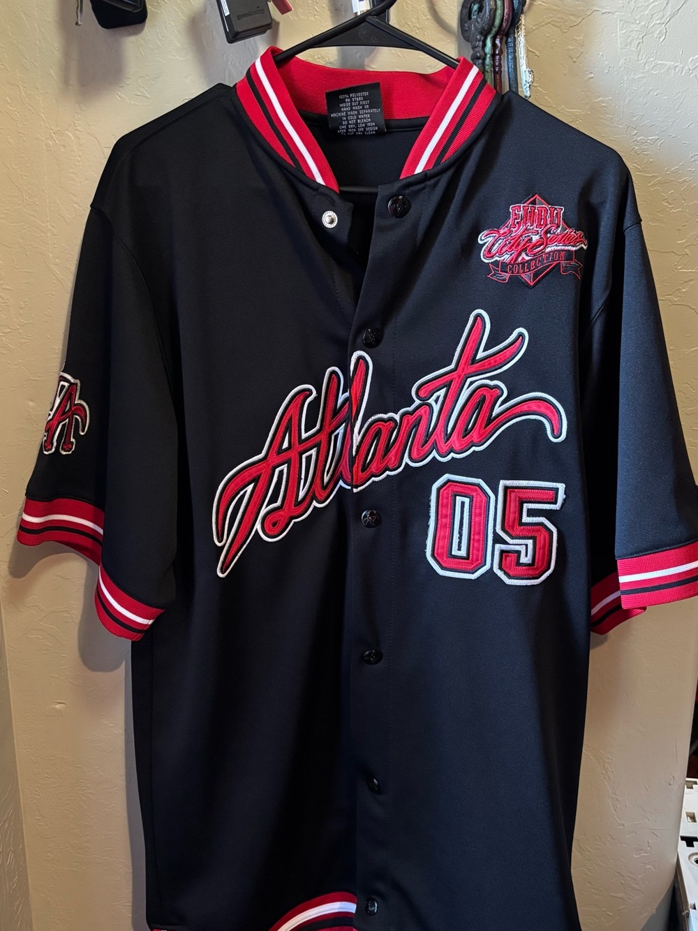 FUBU Atlanta 05 City Series Jersey Large Vintage Y2K Hip Hop Embroidered Korea